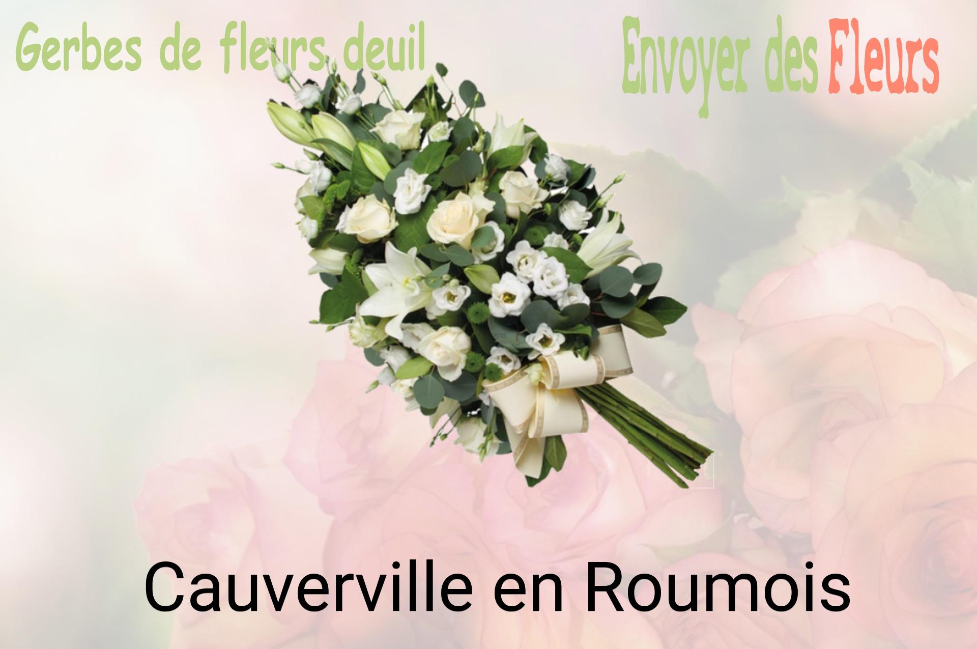 Gerbe de fleurs de deuil livrée à Cauverville-en-Roumois
